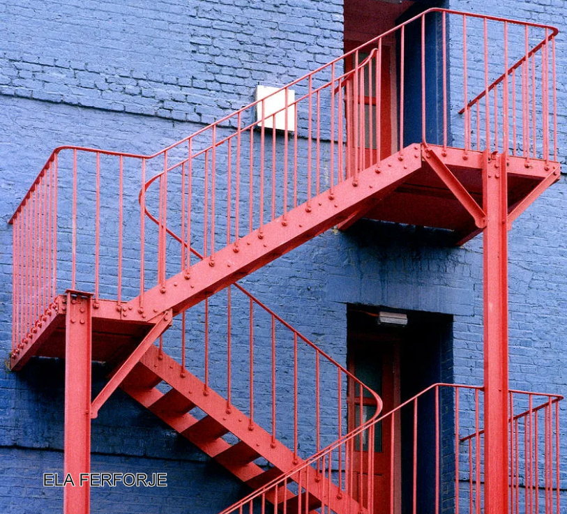 Yangın merdiveni imalatı çelik ve ferforje sistemler